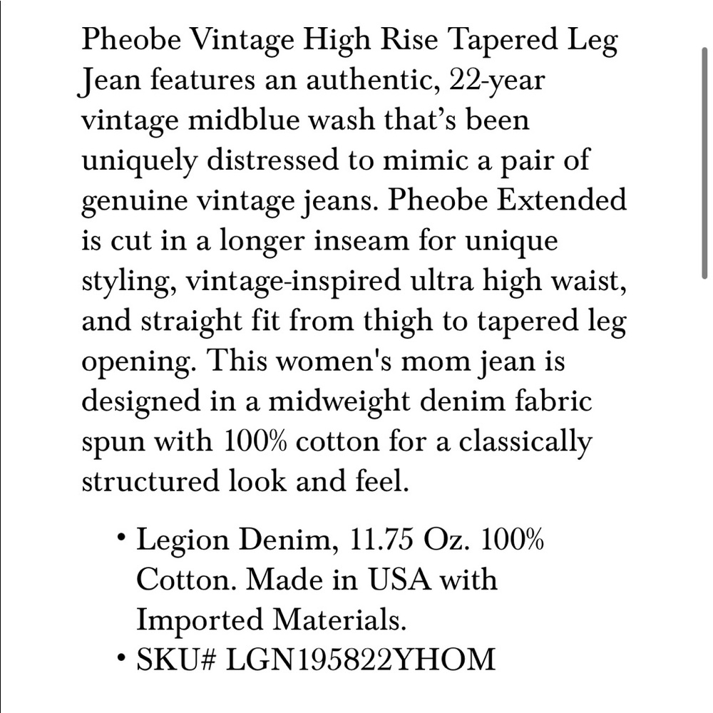 AG The Phoebe Extended Jean - Picture 6 of 11
